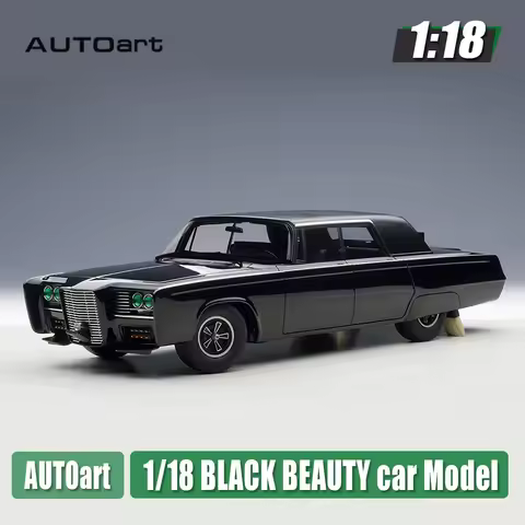 Autoart 1/18 BLACK BEAUTY - GREEN HORNET (BLACK)(TV SERIES) Static display collection holiday gifts