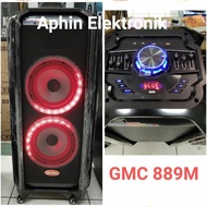 Speaker Aktif Portable Gmc 8 Inch Double Gmc 889M Speaker Bluetooth