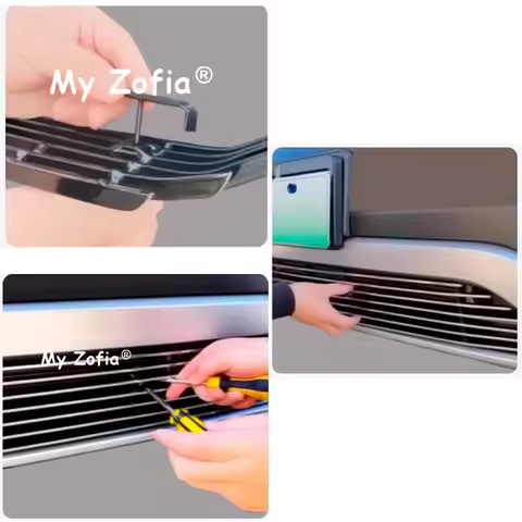 For Deepal S09 2025 2026 Car Stainless Steel Insect Prevention Net Front Bottom Grille Molding Cover