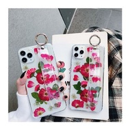 4418小清新永生花手帶支架手機電話殼IPHONE SE2 11 PRO 7 8 X PLUS XS XR MAX