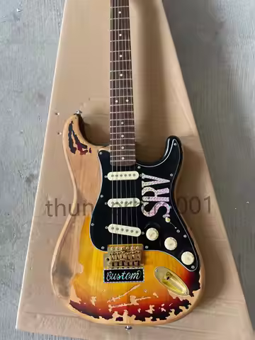 10S Limited Edition Tribute Number SRV Heavy Relic Electric Guitar Alder Body