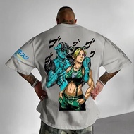 Bandai | 2025 JoJos Bizarre Adventure Dio Tee - Official Cotton Oversized Y2K Streetwear for Convent