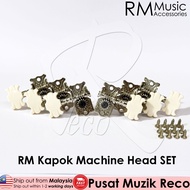 RM Kapok Guitar Machine Head Tuner Peg 3R3L Akustik Gitar Kapok Pemusing Gitar Telinga Gitar Repair