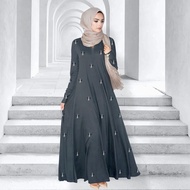 Terkini Feysen Jubah Abaya Muslimah Long Dress For Women Glaze Design – Jubah Diana