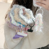 Hand-Woven Plush Candy Color Star Bracelet Phone Case ccd Camera Key Anti-Lost Ornaments Creative EE