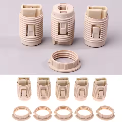 10Pcs Home G9 Lamp Holder Ring Lamp Bases G9 Lamp Socket With Plastic Shell Ceramic G9 Lamp Holder W