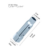 27-38mm Hollow Socket Wrench