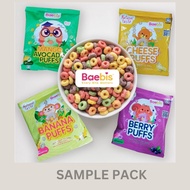 Sample Beabis Peach Berry Mango Avocado Rice Puffs / Baby Food / Baby Biscuit / Natural Baby puffs  