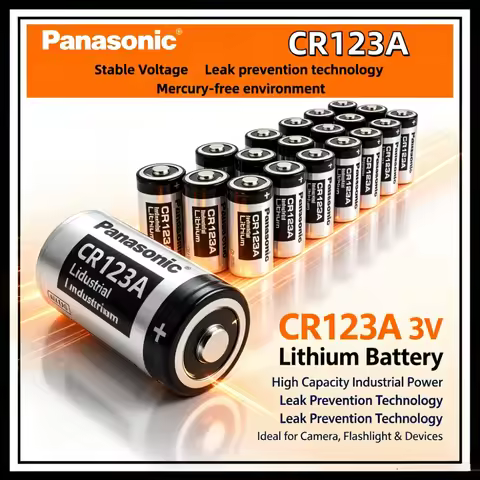 Original Panasonic 1-10PCS 3V CR123A Lithium Battery For Arlo Camera DL123A EL123A CR17345 123A 123 