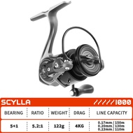 Mavllos SCYLLA คันเบ็ดปั่นอัลตร้าไลท์รีล122G เฟรมคาร์บอน5.2:1อัตราทดเกียร์4กก. ลากไมโครล่อตกปลาลวดสำ