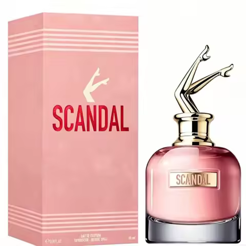 JPG Scandal floral fragrance, sweet white flowers, caramel patchouli sweet perfume, 2.7 oz/80 ml, un