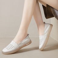 Qxico รุ่น CM171 รองเท้าหนังแท้ รองเท้าสลิปออน หนังนุ่มนิ่ม รองเท้าคัทชู