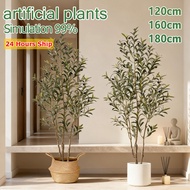Large Artificial Olive Tree 120/160/180/210CM Pokok Hiasan Tall Faux Indoor Plant Potted for Office 