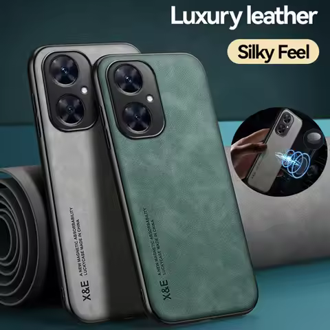 For Huawei Nova11i 4G Case Car Magnetic Holder Silicone Cover for Huawei Nova 11i 11 i i11 4G MAO-LX