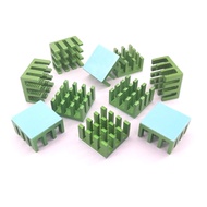 Easycargo 10pcs 14mm Heatsink 14x14x8mm + pre applied 3M 8810 thermal conductive adhesive tape for c