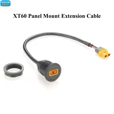 XT60 Extension Cable XT60 Female to Male Connector Cable Round Panel Mount XT60 Charge Cable Xt60 Ch