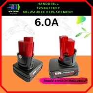 MILWAUKEE M12 Replacement Battery 12V 1.5A / 6.0A