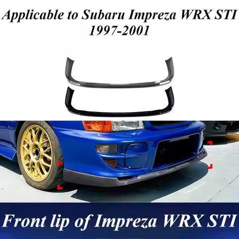 For Subaru Impreza WRX STI GC8 GF8 1997-2001 Front Bumper Lip Spoiler Polyurethane PP ABS Plastic Ag