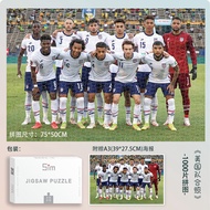 Puzzle Adult Version 1000 Pieces Qatar World Cup 32 Teams Photo Football Stress Relief 500 Pieces 30