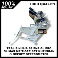 BRACKET BRAKET LAMPU DEPAN NINJA SS S CROME PANGKON TRALIS HEADLAMP KAWASAKI NINJA R SS S PNP GL PR