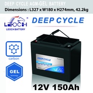 LEOCH Deep Cycle AGM GEL LDC12-150 12V 150 AH 150AH Sealed Lead Acid Battery