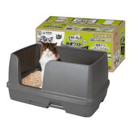 デオトイレ本体セット [約1か月分 猫砂・シート付] 猫用トイレ本体 快適ワイド