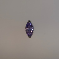 Marquise Purple Titanium Flatback Piercing Earrings