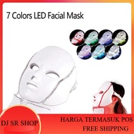 7 Colors LED Light Photon Face Neck Mask Rejuvenation Wrinkle Removal Face Beauty Therapy Whitening Tighten Instrument