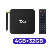 NEW TX6 TVBOX 4GB 64GB Android 9 6K H6 Support WiFi 4K HDR+ Android BOX H.265  Media Player IPTV Mal