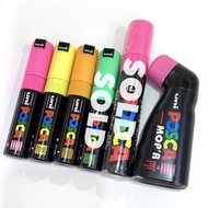 🇬🇧 Uni POSCA Market Pen PC-7M Broad Bullet / PCM-22 UK Version in PINK YELLOW ORANGE GREEN BLUE 英國版 