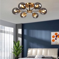 Nordic living room light LED glass ceiling light Modern dining room light fixture American light fix