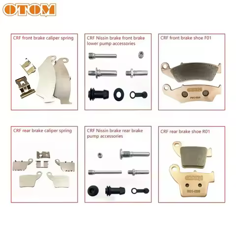 OTOM Motorcycle Brake Caliper Repair Parts With Nissin Caliper Guide Pin Spring Insulation Pads For 