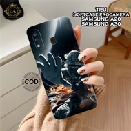 HP Latest Samsung A20 / A30 Case - Astronaut Fashion Case - Samsung A20 / A30 Softcase - Pro Camera 