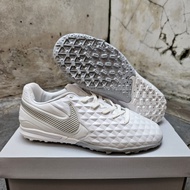 Sepatu Futsal Nike Tiempo Legend 8 Pro White Chrome TF ( TURF )