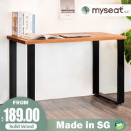 [Bulky] MYSEAT.sg APACHE V2 Solid Wood Study Table customisable local handcrafted toxic-free