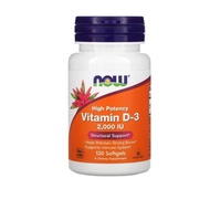 NOW Foods, Vitamin D-3, 50 mcg (2,000 IU), 30 / 120 / 240 Softgels