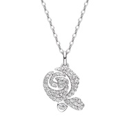 [With Box] HEFANG HEFANG Jewelry Bloom Rose Necklace Simple Design Pendant Necklace Women