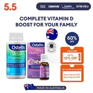 Ostelin Calcium & Vitamin D3 (130 Tablets) + Ostelin Infant Vitamin D3 Liquid (2.4ml)