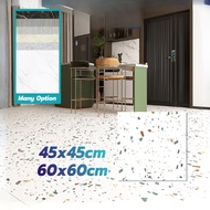StaxHomedeco 45 X 45Cm & 60X60Cm Marble Floor Sticker Tiles Waterproof Self-adhesive Vinyl Flooring 