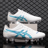 Asics Men High Quality Football Shoes TF/FG Male White Gold Soccer Sports Shoes Boot Futsal Professional Field Kids SneakerS e68pl 5e76i