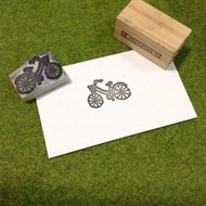 腳踏車▣手刻橡皮章
