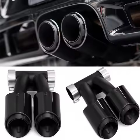 1 PCS Dual Car Exhaust Tip For Porsche 718 Cayman Boxster 982 981 987 Muffler Tip Tailpipe Exhaust S