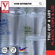 Disposable PP Plastic Cup /8oz/12oz/16oz/22oz PP Plastic Cup /Cawan Minuman Plastik Pakai Buang Toli