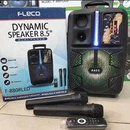 Speaker Bluetooth Fleco F-8809LED Full bass Gratis Mic -Sounday audio mp3 mini