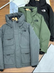 韓國預訂 3色選 the north face 刺繡logo 口袋户外機能 90白鴨絨羽絨外套