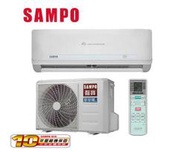 【樂活家電館】標準按裝18300【SAMPO 聲寶 3-4坪一對一變頻分離式冷氣機AM-QC22D/AU-QC22D】