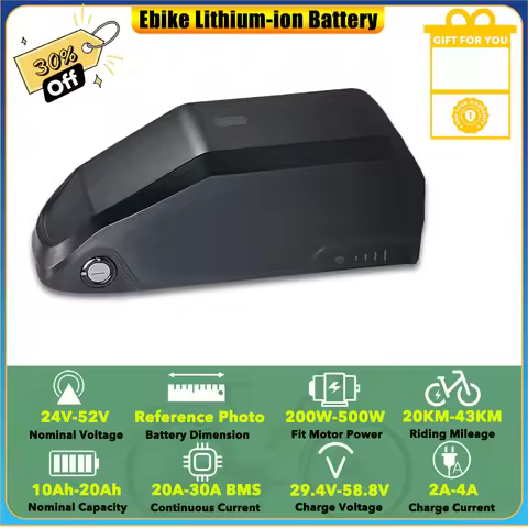 Lithium-ion 52V 10Ah 12Ah Additional Battery Pack Compatible with Harlem V2, Scrambler V2 and Bagus 