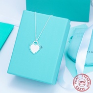 Necklace For Wome S925 Sterling Silver Heart Shape Korean Popular High Quality Jewelry Pairing Pendant Collar Sweet Holiday Gift