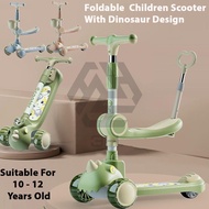 3H Dinosaur Design Cartoon Scooter Three Wheels/ Scooter For Kid Children's/ Cartoon Tri Flash Wheel