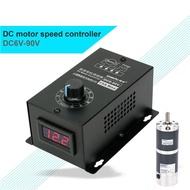 DC 6V-90V 0.01-1000W PWM Pengawal Kelajuan Motor DC 12V 15A 220W Pengatur Kelajuan Motor DC